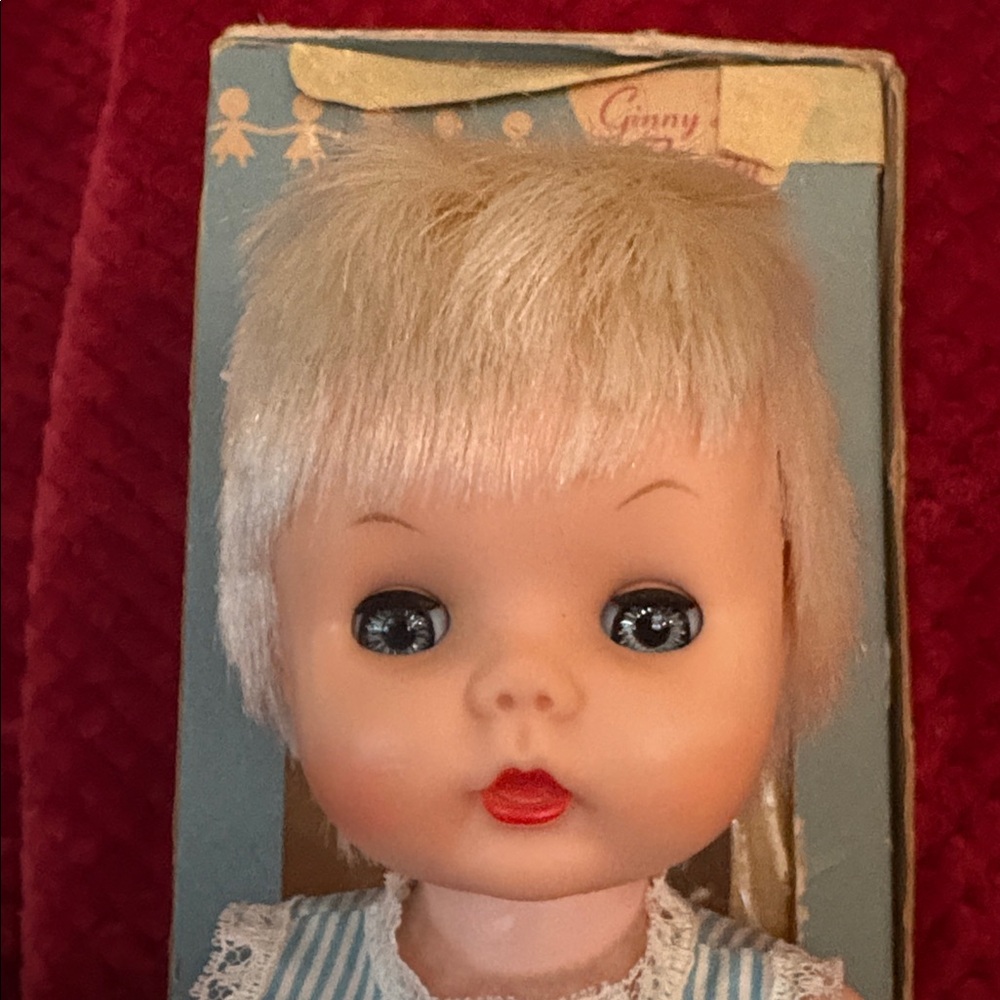 Vintage Vogue dolls littlest angel doll inbox Ginny baby family retro rare 31030